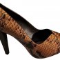 Donald Pliner Couture Python Leather Shoe Pump NIB Peep-Toe Platform 6 10 $400