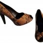Donald Pliner Couture Python Leather Shoe Pump NIB Peep-Toe Platform 6 10 $400