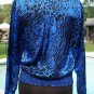Cache Silk pLeather Shoulders Top New Sz XS/S/M Faux Wrap Shirred Waist $138 NWT