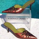 Donald Pliner Couture Copper Metallic Leather Shoe New Mule Cut-Outs $245 NIB Donald Pliner Couture Copper Metallic Leather Shoe New Mule Cut-Outs $245 NIB