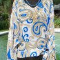 Cache Tunic Embellished Self Belt Silk Top New Size S/M Sexy Flowing $138 NWT