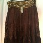Cache Hand Sewn Sequins Crinkle Lined Skirt New Event Day Party $138 NWT S/M/L