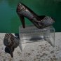 Donald Pliner Couture Python Leather Shoe Pump NIB 5.5 Peep Toe Platform $400