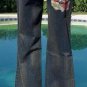 Cache Denim Hand Painted Stretch Jean Pant New Velvet BurnOut Trim $158 NWT
