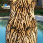BCBG MAXAZRIA Tiger Eye Stones Suede Shoe New 5.5 6 Flat Sandal Thong $225 NIB