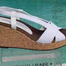 Donald Pliner Couture Platform Metallic Straw Wedge Shoe New Sz 10 Cork Mid $235 Donald Pliner Couture Platform Metallic Straw Wedge Shoe New Sz 10 Cork Mid $235