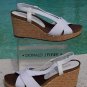 Donald Pliner Couture Platform Metallic Straw Wedge Shoe New Sz 10 Cork Mid $235