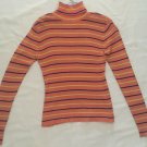 Anne Klein Top Stretch Multi Color Turtleneck Long Sleeve Sz M EUC Anne Klein Top Stretch Multi Color Turtleneck Long Sleeve Sz M EUC