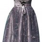 Cache Ruched Built In Bra Event Dress 4/6/8 Sequin Metallic Embellished $218 NWT