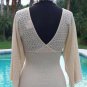 Cache Plunging Double V Neck Wrap Peek A Knit Top New Sz XS/S Stretch $118 NWT