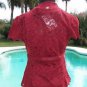 Cache Sheer Lace Outer Lot 2 Pcs Satin Cami Top Jacket S/M/L Self Belt $158 NWT