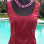 Cache Sheer Lace Outer Lot 2 Pcs Satin Cami Top Jacket S/M/L Self Belt $158 NWT