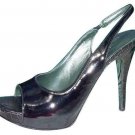 Donald Pliner Couture Gator Patent Leather Shoe New Open Toe Platform 10 11 $275