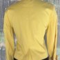 BCBG MAX AZRIA Stretch Cotton Jacket Top XS/S Lined Yellow White Trim $222 NWT