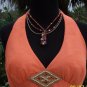 Cache Silk Wood Bead Embellished Lined Halter Top New Size 0/2/4 XS $118 NWT