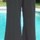 NWT Cache Stretch Flair Leg Black Pant Self Belt Style Size 0/2 XS New $118