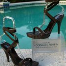 Donald Pliner Couture Leather Gator Shoe New Dbl Wrap Ankle Strap $275 NIB Brown Donald Pliner Couture Leather Gator Shoe New Dbl Wrap Ankle Strap $275 NIB Brown