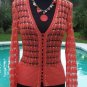 Cache Peek A Crochet Knit Self Belt Top New XS/S/M Ribbon Trim Stretch $148 NWT