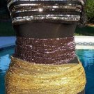 Cache New Sequin Beaded Belt Scarf 4 Colors To Choose From Top Pant $68 NWT