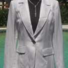 Cache White Metallic Linen Blend Coat Jacket Top New Size Sz S/M Lined $178 NWT Cache White Metallic Linen Blend Coat Jacket Top New Size Sz S/M Lined $178 NWT