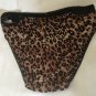 NWT SOMA Intimates Embraceable Lace Trim High Leg Brief Panty Small LEOPARD