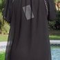 Cache Peasant Tunic Boho Embroidery Embellished Silk Top New Key Hole $138 NWT
