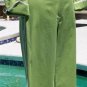 BCBG MAX AZRIA Stretch Cotton Jacket Top XS/S S Lined Green White Trim $222 NWT