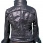 Cache Shearling Moto Jacket Sleeve Zippers New Sz XS/S/M/L Bomber Suede $268 NWT