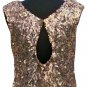 Cache Sequin Encrusted Key Hole Back Event Dress New M/L 8/10/12 Lined $178 NWT