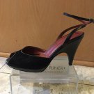 Donald Pliner Couture Gator Leather Shoe Open-Toe Platform Ankle Wrap $275 8.5