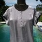 Cache Metallic Rhinestone Buttons Top New Sz XS/S/M Removable Self Belt $108 NWT