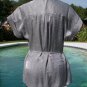 Cache Metallic Rhinestone Buttons Top New Sz XS/S/M Removable Self Belt $108 NWT