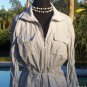 Cache Front Zip Windbreaker Jacket Top S Draw String Waist + Sleeve End $118 NWT
