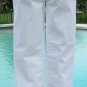 Cache $98 Denim Rivet Embellished Jean Pant New Sz XS 0/2 Crop Stretch White NWT