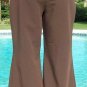NWT Cache Stretch Flair Leg Brown Pant Self Belt Style Size 2/4/6 XS/S New $118