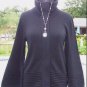 Cache 2 Way Un Zip Daring Jacket Top New Size XS/S/M Wool Blend Stretch $118 NWT
