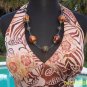 Cache Silk Metallic Lined Halter Top New Size 8/10 M Built In Bra Lined NWT $128
