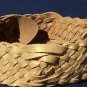 Cache Gold Metallic Woven Leather Belt Pant New Size S/M 2 1/4" Wide $128 NWT