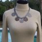 Cache Luxe Lurex Metallic Moc Turtle Neck Top New Sz S/M/L Soft Stretch $148 NWT