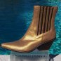 Cache Luxe Lurex Metallic Moc Turtle Neck Top New Sz S/M/L Soft Stretch $148 NWT