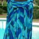 Cache Ruched Love Knot Halter Top New Sz S/M Tie at Neck Lined Side Zipper $118