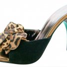 Donald Pliner Couture Suede Leather Shoe New Congo Hair Calf Flower Slide $300 Donald Pliner Couture Suede Leather Shoe New Congo Hair Calf Flower Slide $300