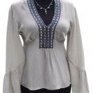 Cache Luxe Silk Metallic Bead Top New 0/2/4/6/8/10 Peasant Empire Tulip $158 NWT Cache Luxe Silk Metallic Bead Top New 0/2/4/6/8/10 Peasant Empire Tulip $158 NWT