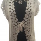 Cache White Silver Metallic Peek A Crochet Vest Top New S/M/L Stretch $128 NWT Cache White Silver Metallic Peek A Crochet Vest Top New S/M/L Stretch $128 NWT