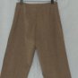 Cache Bi Stretch Flat Front Pant Sz 2/4 XS/ Small Dark Camel FAMOUS no pockets