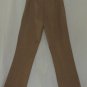 Cache Bi Stretch Flat Front Pant Sz 2/4 XS/ Small Dark Camel FAMOUS no pockets