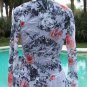 Cache Peek A Boo Sheer Krinkle Wrap Side Tie Top New XS/S Black White $168 NWT