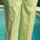 Cambio MARY Psychedelic Pant Size 4/6 S Classic Embroidery Light Green $240 NWT Cambio MARY Psychedelic Pant Size 4/6 S Classic Embroidery Light Green $240 NWT