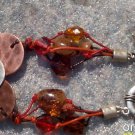 CHICO'S Chicos New Bracelet Metal Disc Leather Strands Gemstones Stones $44 NWT CHICO'S Chicos New Bracelet Metal Disc Leather Strands Gemstones Stones $44 NWT
