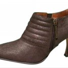 Donald Pliner Metallic Suede Leather Shoe Pump New 5.5 8 Bootie Elastic $295 NIB